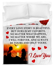 To My Beautiful Girlfriend Duvet Cover tile