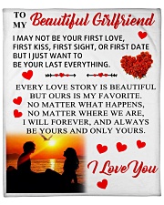 To My Beautiful Girlfriend Fleece Blanket - 50" x 60" front