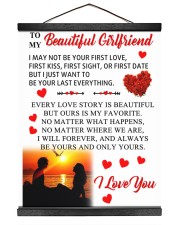 To My Beautiful Girlfriend Hanging Canvas tile