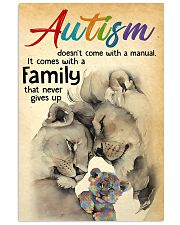 Autism doesn't come with a manual it comes with a 24x36 Poster front