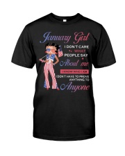 January Girl I Know Who I Am Classic T-Shirt front