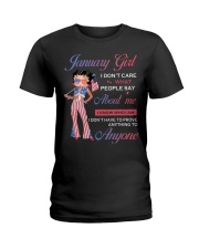January Girl I Know Who I Am Ladies T-Shirt tile