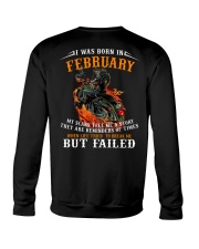I Was Born In February My Scars Tell Me A Story Crewneck Sweatshirt tile