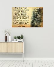 To My Son Never Feel That You Are Alone 36x24 Poster poster-landscape-36x24-lifestyle-01