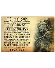 To My Son Never Feel That You Are Alone Horizontal Poster tile