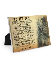 To My Son Never Feel That You Are Alone Easel-Back Gallery Wrapped Canvas tile