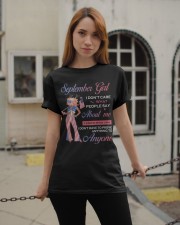 September Girl I Know Who I Am Classic T-Shirt apparel-classic-tshirt-lifestyle-19