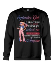 September Girl I Know Who I Am Crewneck Sweatshirt tile