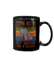 Stepping Into My 50th Birthday Like A Boss Mug tile