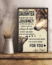 To My Daughter 24x36 Poster lifestyle-poster-3