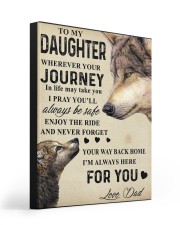 To My Daughter Gallery Wrapped Canvas Prints tile