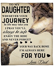 To My Daughter Fleece Blanket tile