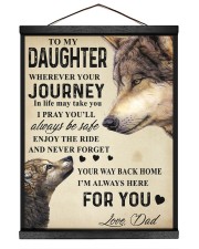 To My Daughter Hanging Canvas tile