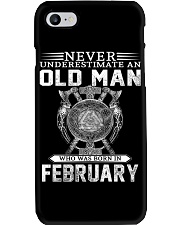 Never Underestimate An Old Man Who Was Born In Feb Phone Case tile