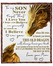 To My Son Fleece Blanket tile