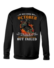 I Was Born In October My Scars Tell Me A Story Crewneck Sweatshirt tile