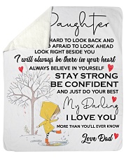 My Dearest Daughter Sherpa Fleece Blanket tile