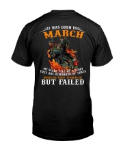 I Was Born In March My Scars Tell Me A Story Premium Fit Mens Tee tile