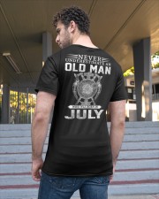 Never Underestimate An Old Man Who Was Born In Jul Classic T-Shirt apparel-classic-tshirt-lifestyle-back-48