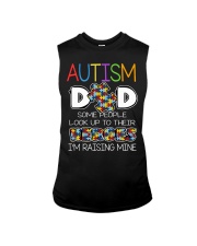 Autism Dad Some People Look Up To Their Heroes Sleeveless Tee tile