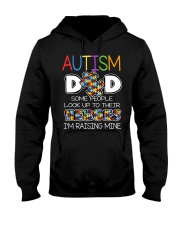 Autism Dad Some People Look Up To Their Heroes Hooded Sweatshirt tile