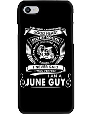 I Am A June Guy Phone Case tile