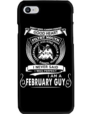 I Am A February Guy Phone Case tile