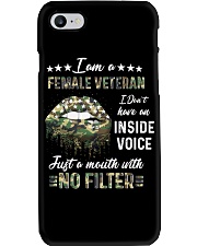I Am A Female Veteran I Don't Have An Inside Voice Phone Case tile
