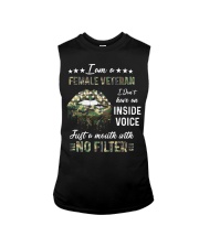 I Am A Female Veteran I Don't Have An Inside Voice Sleeveless Tee tile