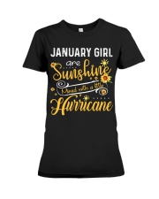 January Girl Are Sunshine and Hurricane Premium Fit Ladies Tee tile