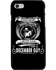 I Am A December Guy Phone Case tile