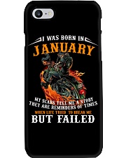 I Was Born In January My Scars Tell Me A Story Phone Case tile