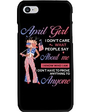 April Girl I Know Who I Am Phone Case tile