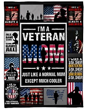 I'm Veteran Mom Large Fleece Blanket - 60" x 80" front