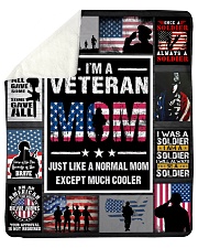 I'm Veteran Mom Sherpa Fleece Blanket tile