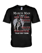 March Man I am a Son of God V-Neck T-Shirt tile