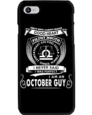 I Am A October Guy Phone Case tile