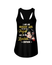 I Am A August Girl Ladies Flowy Tank tile