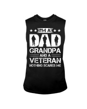 I'm A Dad Grandpa And A Veteran Nothing Scares Me Sleeveless Tee tile