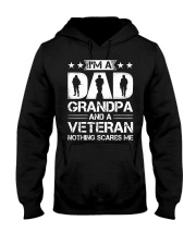 I'm A Dad Grandpa And A Veteran Nothing Scares Me Hooded Sweatshirt tile