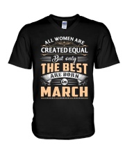 All Woman Are Created Equal But Only The Best V-Neck T-Shirt tile