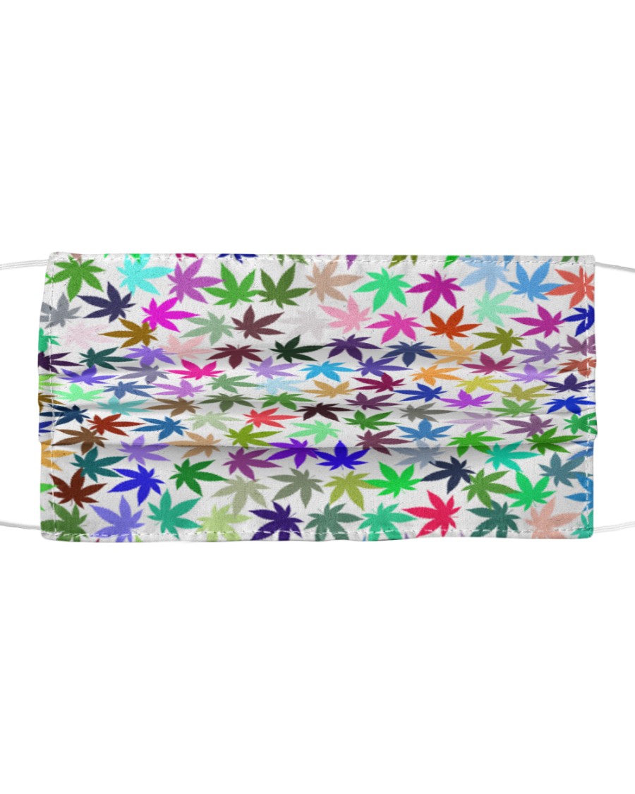 Colorful Weed Leafs Cloth face mask