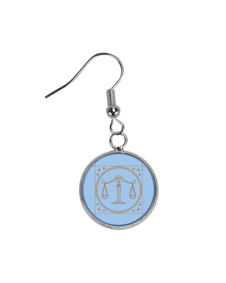 Libra Circle Earrings