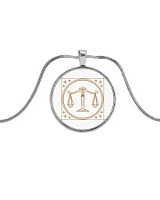 Libra Metallic Circle Necklace thumbnail