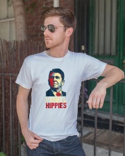 I Smell Hippies Shirt Ronald Reagan Tshirt Classic T-Shirt lifestyle-mens-crewneck-front-2