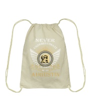 Never Underestimate AUGUSTIN - Name Shirts Drawstring Bag thumbnail
