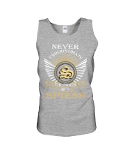 Never Underestimate SPIESS - Name Shirts Unisex Tank thumbnail