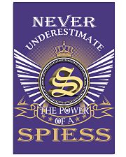 Never Underestimate SPIESS - Name Shirts 11x17 Poster thumbnail