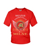 Never Underestimate MILNE - Name Shirts Youth T-Shirt thumbnail