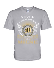Never Underestimate MILNE - Name Shirts V-Neck T-Shirt thumbnail